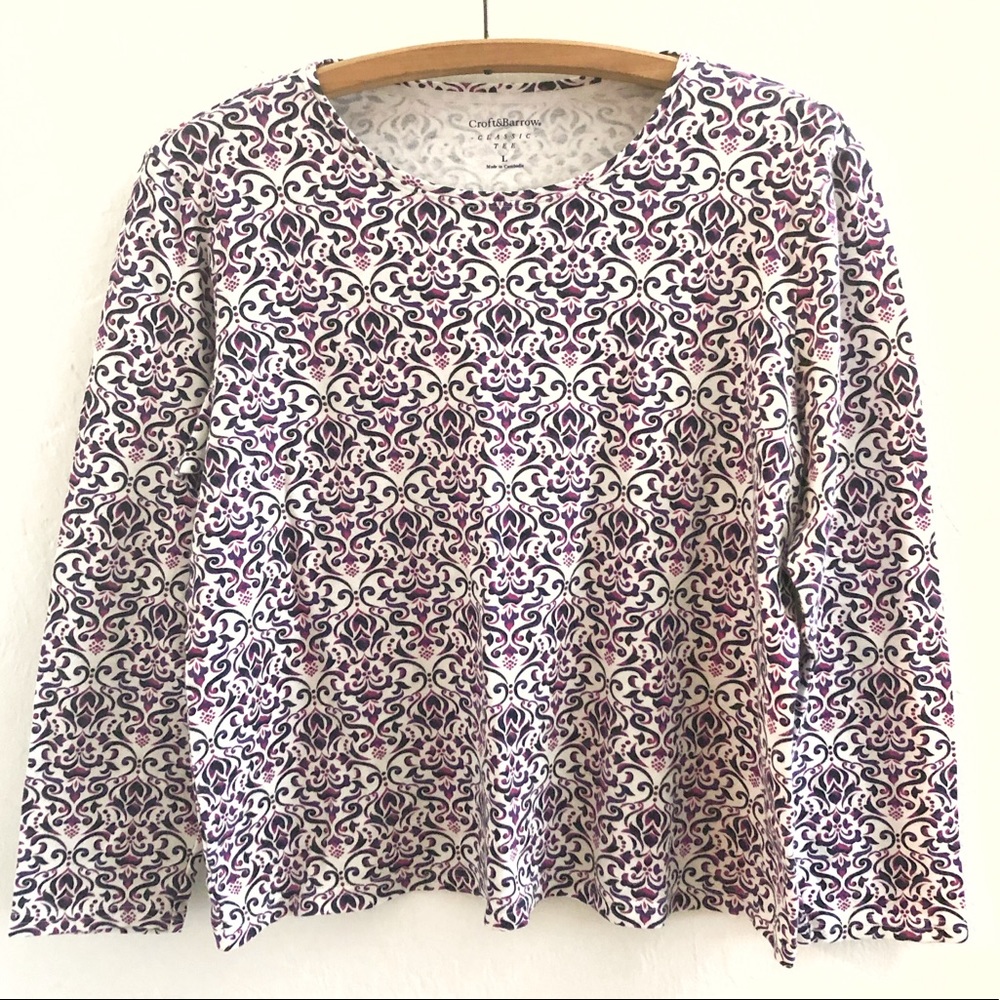 Croft & Barrow Floral Classic Tee Women’s